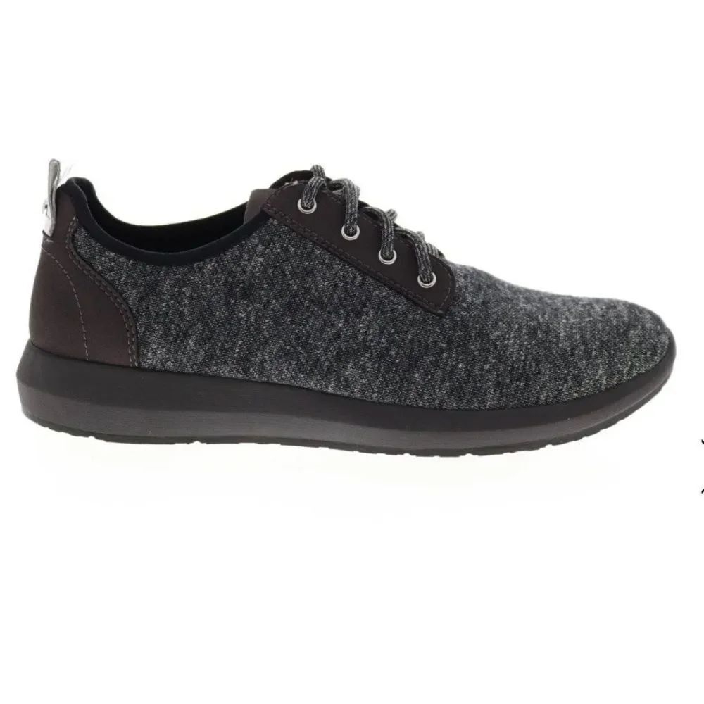 Earth BOOMER Black Multi Soft Structure Textile Lace Up Casual Sneakers